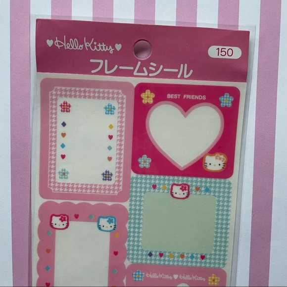 Vintage Sanrio Hello Kitty photoframe stickers - 1997 - Picture 3 of 5